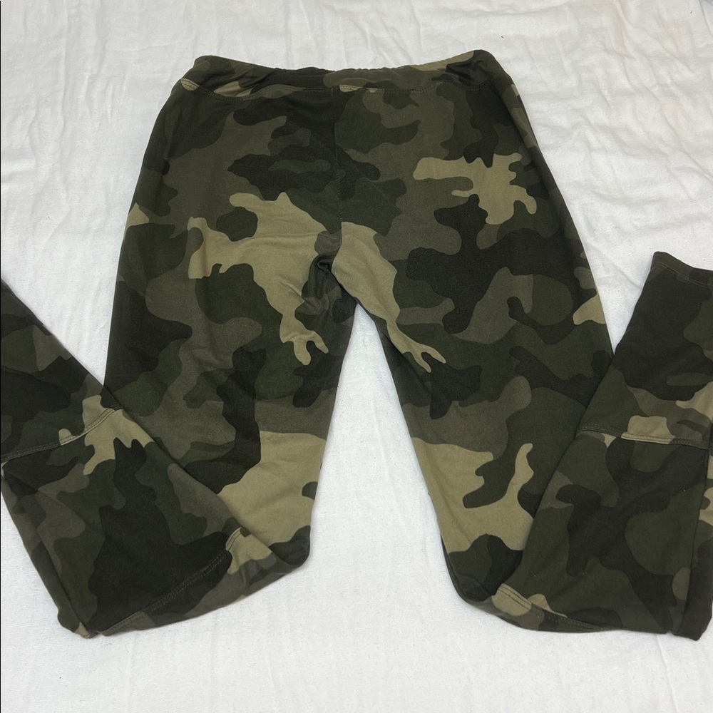 Pink Rose Textured  Camo Leggings Sz S - Picture 5 of 8